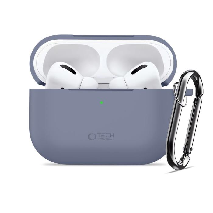 Bild 3, Tech-Protect Tech-Protect AirPods Pro 3 Skal Silikon Hook Baby Blue