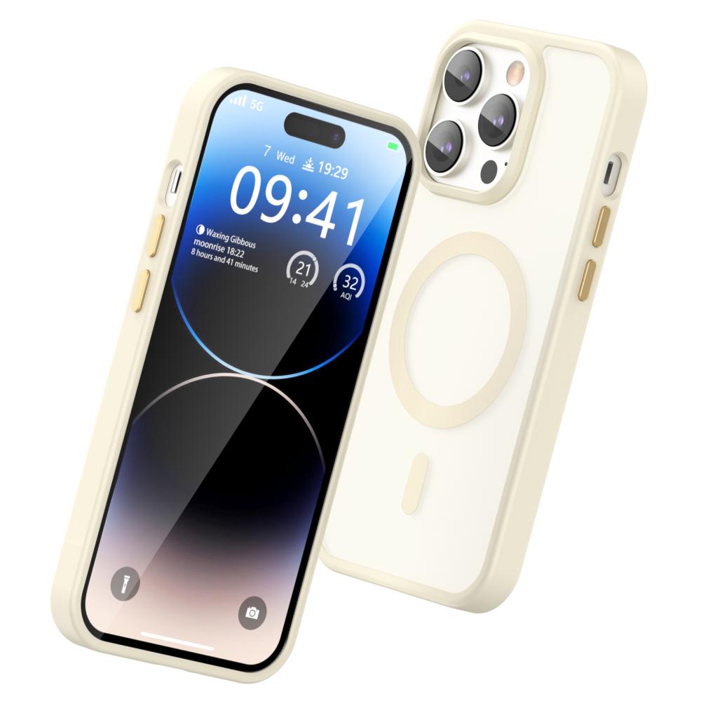 ColorPop ColorPop iPhone 14 Pro Skal CH MagSafe Matt Off White