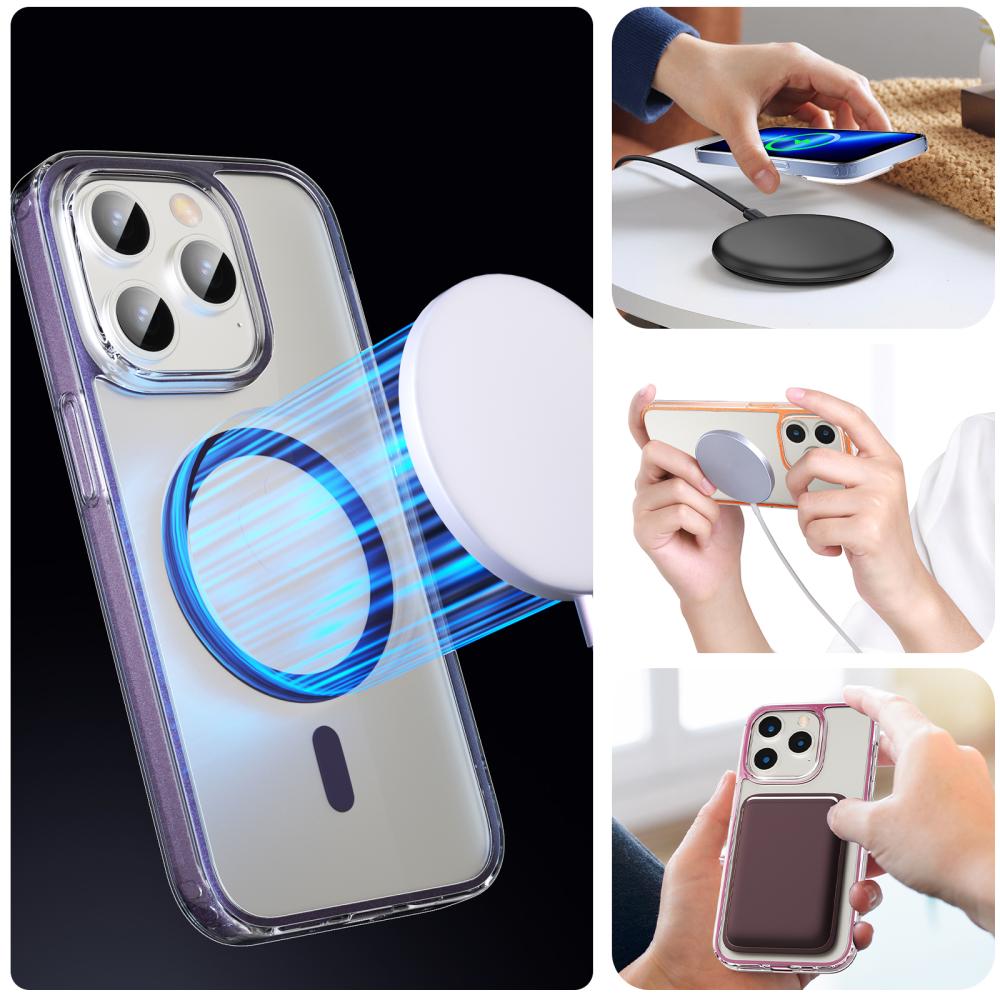 ColorPop ColorPop iPhone 15 Pro Skal CH MagSafe Transparent/Ljus Blå