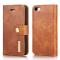 DG.MING iPhone 5/5S/SE 2016 - DG.MING 2in1 Magnet Fodral - Brun