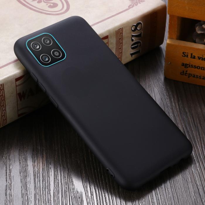 Bild 6,  Samsung Galaxy A03 Skal Liquid Silikon Med Strap Svart