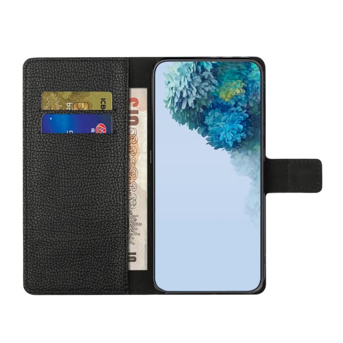Bild 2,  Motorola Moto G86 Power/G86 5G Fodral Litchi Läder Svart