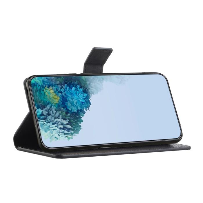 Bild 3,  Motorola Moto G86 Power/G86 5G Fodral Litchi Läder Svart