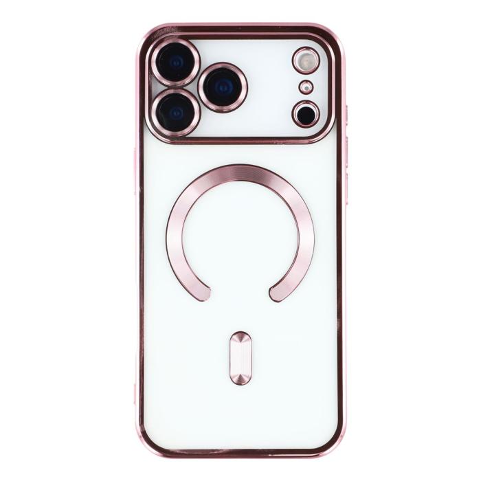 Bild 3,  iPhone 17 Pro Max Skal MagSafe Electroplated TPU Rosa