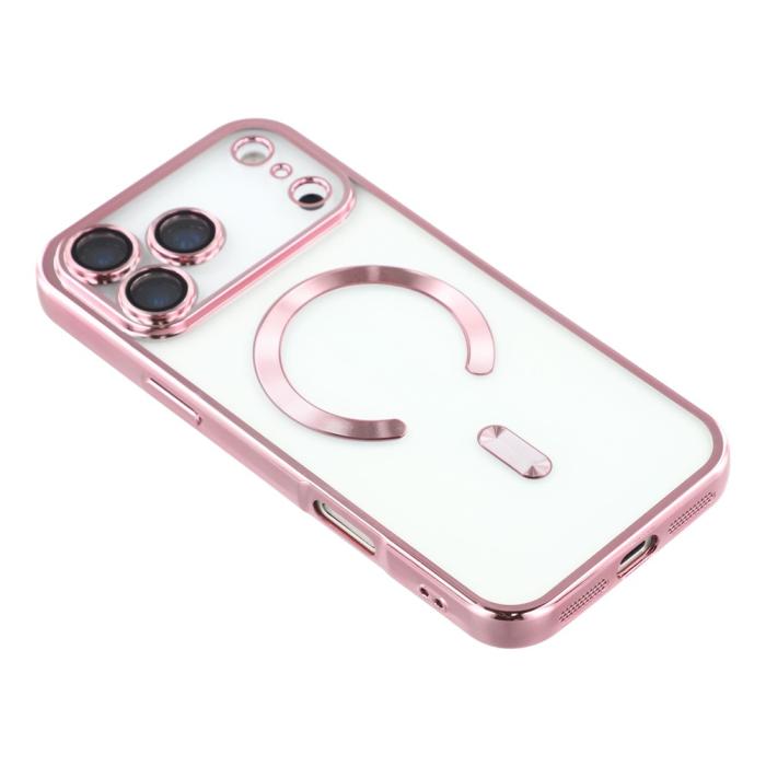 Bild 4,  iPhone 17 Pro Max Skal MagSafe Electroplated TPU Rosa