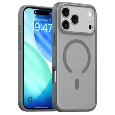  iPhone 17 Pro Max Skal MagSafe Skin Feel Frosted Gr&aring;