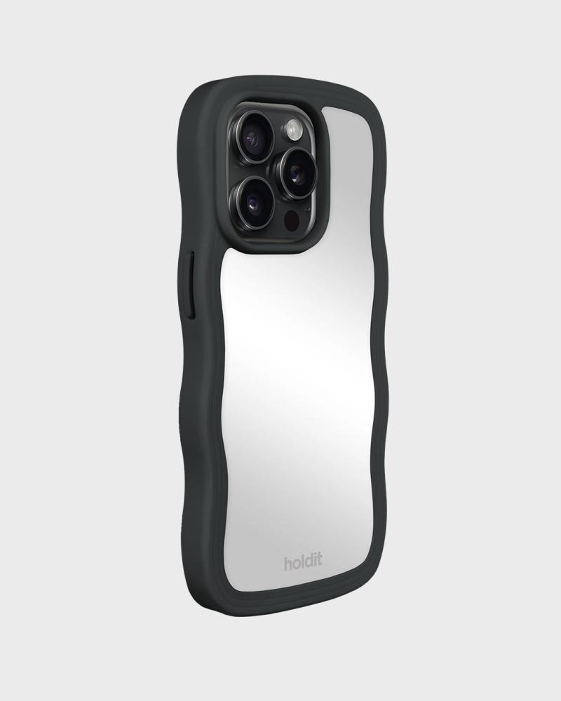 holdit holdit iPhone 15 Pro Skal Wavy Black Mirror