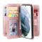  Samsung Galaxy S22 Ultra Fodral 10-korts Flerfack Roséguld