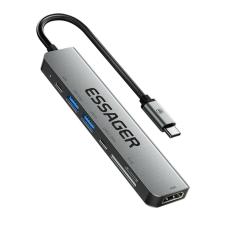 ESSAGER ESSAGER USB-C Hub 60W PD 7-Port Gr&aring;