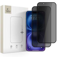 Tech-Protect Tech-Protect iPhone Air 2-PACK Sk&auml;rmskydd H&auml;rdat Glas Privacy