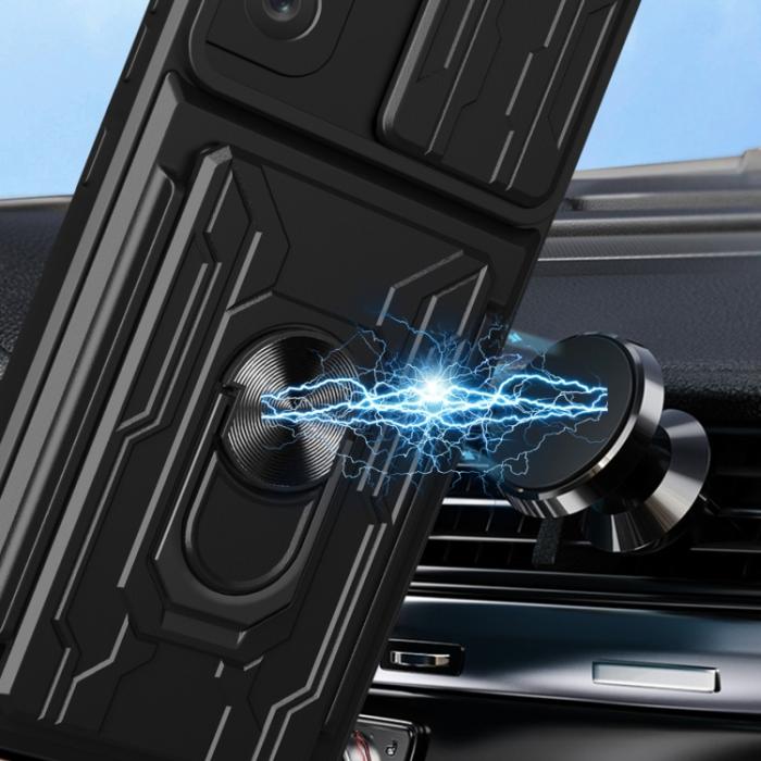 Bild 6,  Samsung Galaxy S21 FE Skal Camshield Hybrid Ring Grå