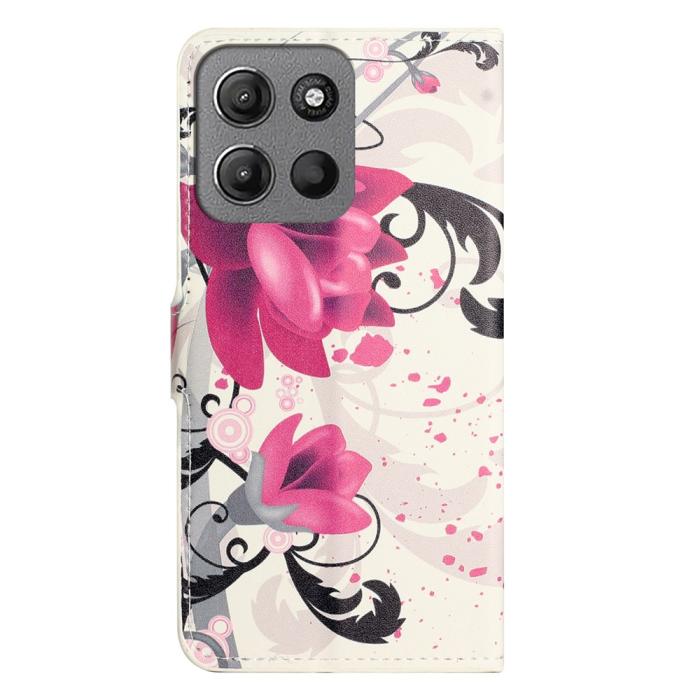 Bild 5,  Motorola Moto G15 / G15 Power Fodral Med Tryck Lotus Blomma