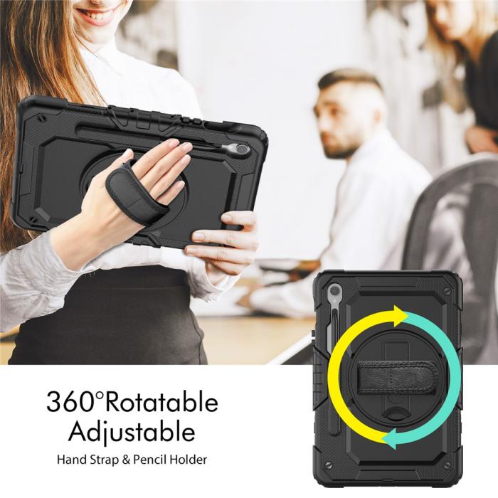 Bild 3,  Galaxy Tab S10 Lite/S10 FE/S9 Skal 360 Shockproof Hybrid Kickstand