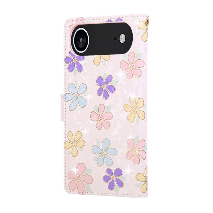 Bild 6,  iPhone Air Fodral RFID Läder Färgglada Blommor