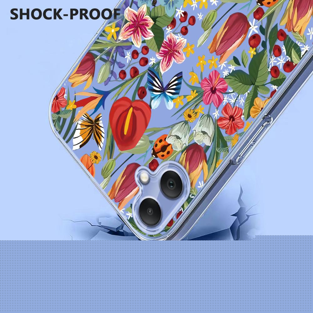  Samsung Galaxy A07 4G Skal Med Tryck Blommor