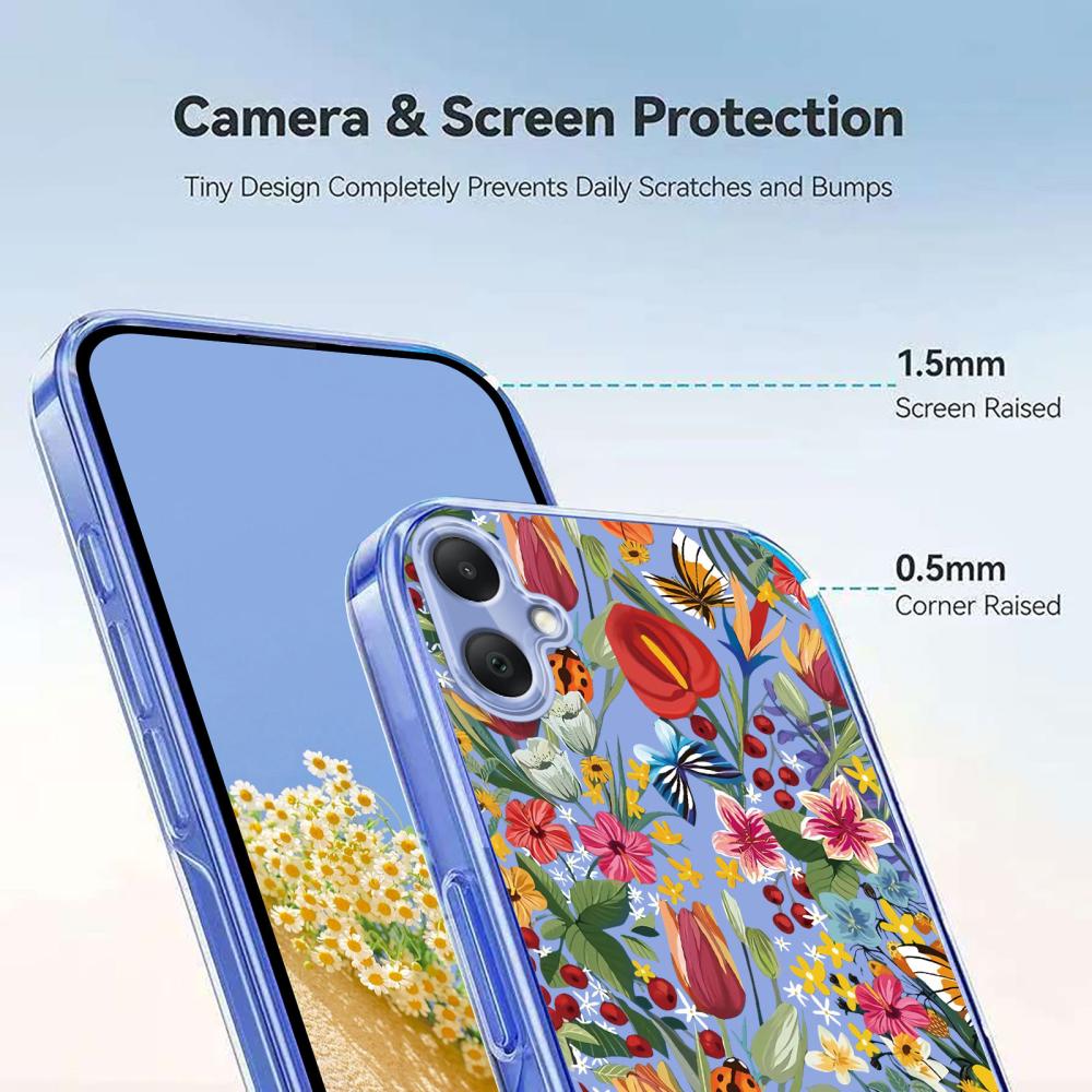  Samsung Galaxy A07 4G Skal Med Tryck Blommor