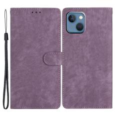  iPhone 15 Plus Fodral Skin Touch L&auml;der Lila