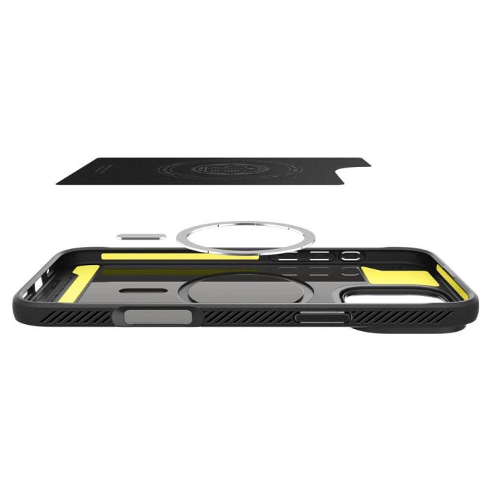 Bild 6, Spigen Spigen iPhone 16 Pro Skal MagSafe Rugged Armor Matt Svart
