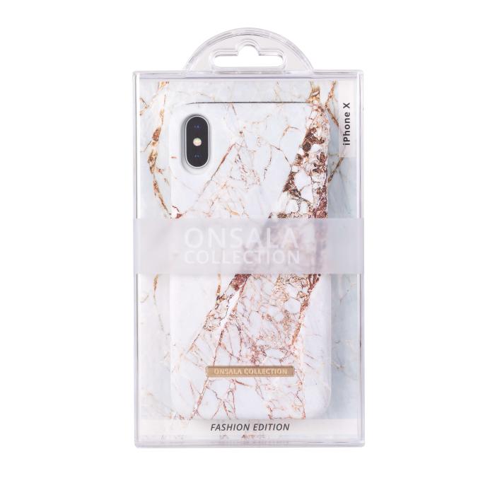 Bild 2, Onsala ONSALA iPhone X / Xs Mobilskal Soft White Rhino Marble