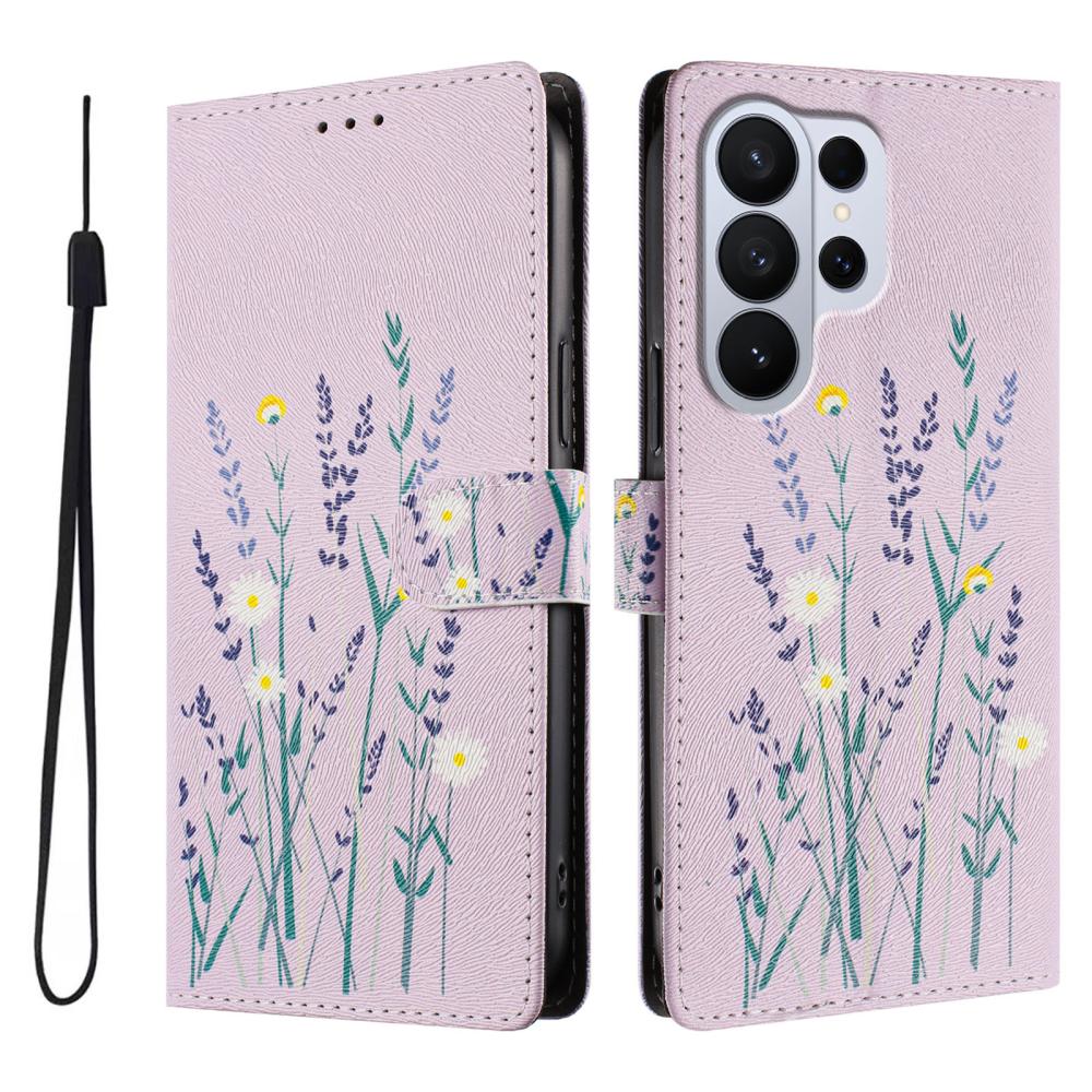  Samsung Galaxy S26 Ultra Fodral Med Tryck Lavendel
