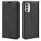  Motorola Moto G52/G82 Fodral Flip Retro Läder Svart