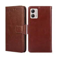 Motorola Moto G13 / G23 / G53 5G Fodral L&auml;der Brun