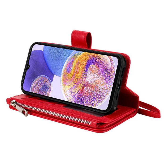 Bild 3,  Samsung Galaxy A23 5G 2in1 Magnet Skal / Plånboksfodral Röd