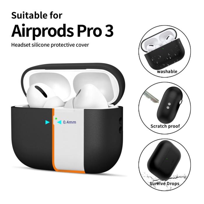 Bild 4, Tech-Protect Tech-Protect AirPods Pro 3 Skal Silicone Svart