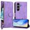  Samsung Galaxy S25 Plus Fodral Multifunktionell Läder Lila