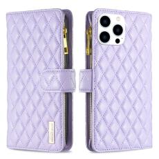 BINFEN BINFEN iPhone 15 Pro Fodral Diamond Multifunktionell Lila