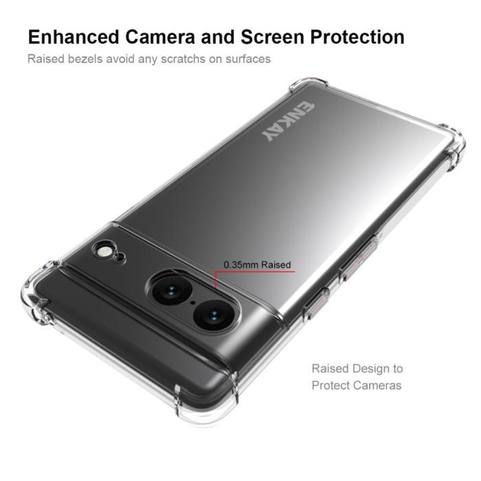 Bild 3, ENKAY ENKAY Google Pixel 7 Skal Shockproof TPU Transparent