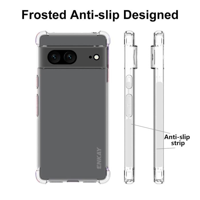 Bild 4, ENKAY ENKAY Google Pixel 7 Skal Shockproof TPU Transparent