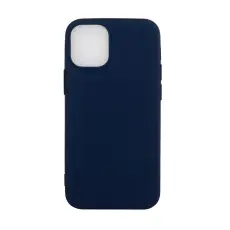  iPhone 12 / 12 Pro - Matt TPU Skal - M&ouml;rk Bl&aring;