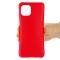  Samsung Galaxy A03 Skal Liquid Silikon Med Strap Röd