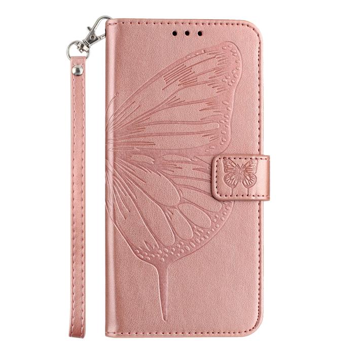 Bild 3,  Samsung Galaxy A27 5G Fodral Fjäril Roséguld