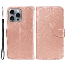  iPhone 16 Pro Max Fodral Fj&auml;ril Tryck Ros&eacute;guld