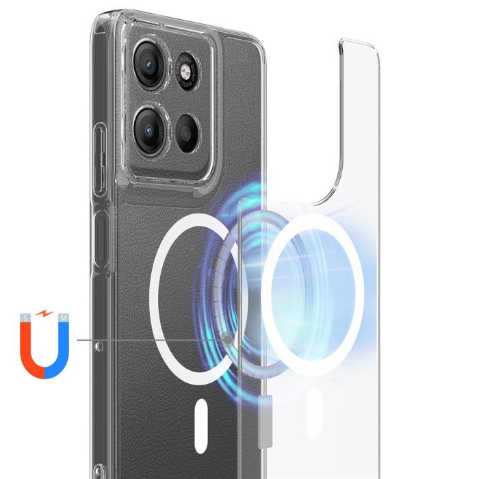 Bild 2,  Motorola Moto G15/G15 Power Skal MagSafe Hybrid Transparent