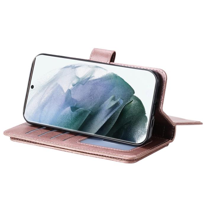 Bild 6,  Samsung Galaxy S22 Ultra Fodral 10-korts Flerfack Roséguld