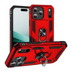  iPhone 17 Pro Skal Shockproof Hybrid Ring R&ouml;d
