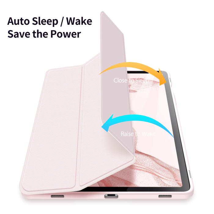 Bild 4, DUX DUCIS DUX DUCIS Galaxy Tab S9 Fodral TOBY Tri-Fold Rosa