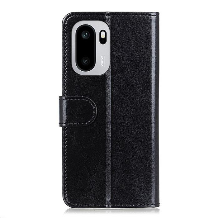 Bild 6,  OnePlus 15R Fodral Crazy Horse Läder Svart