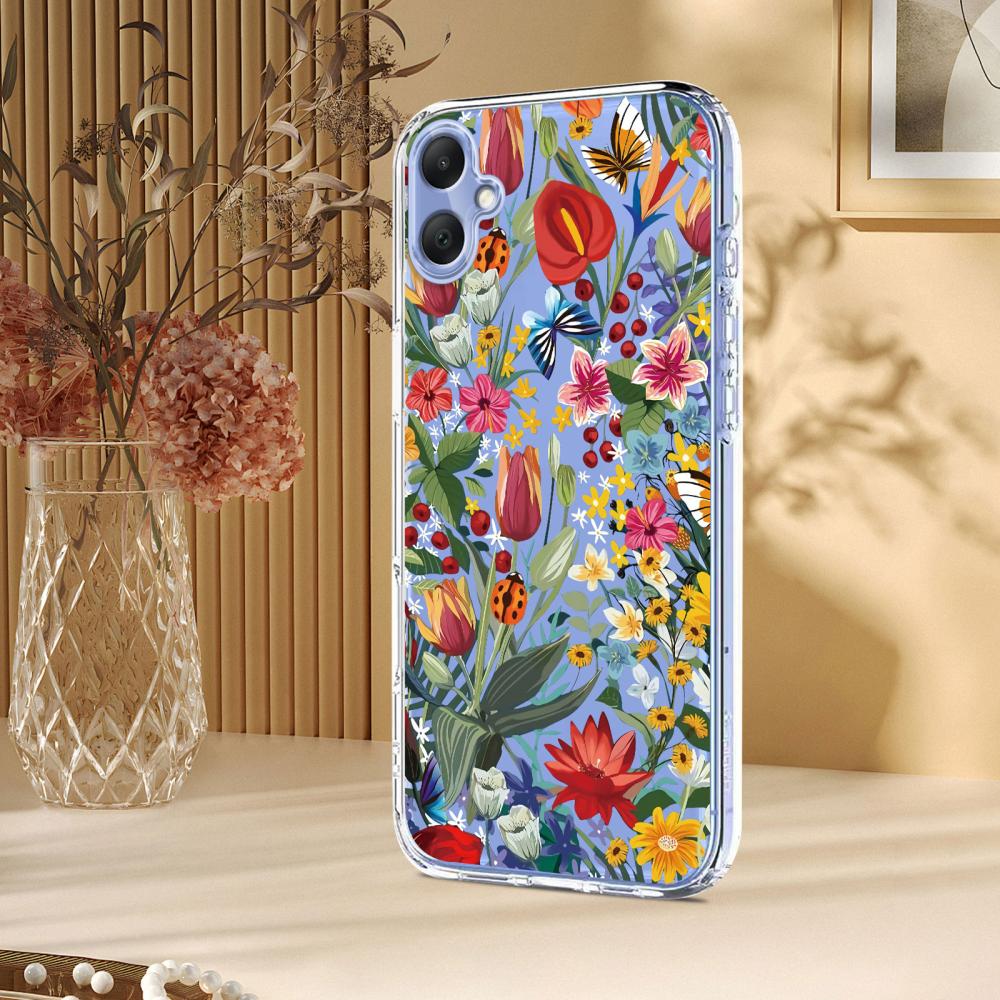 Samsung Galaxy A07 4G Skal Med Tryck Blommor