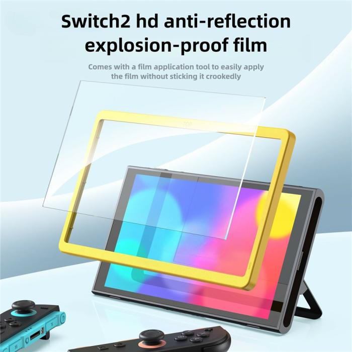 Bild 4,  Nintendo Switch 2 2-PACK Skärmskydd Härdat Glas