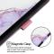  Google Pixel 10/10 Pro / 9/9 Pro Fodral Marmor Vit / Lila