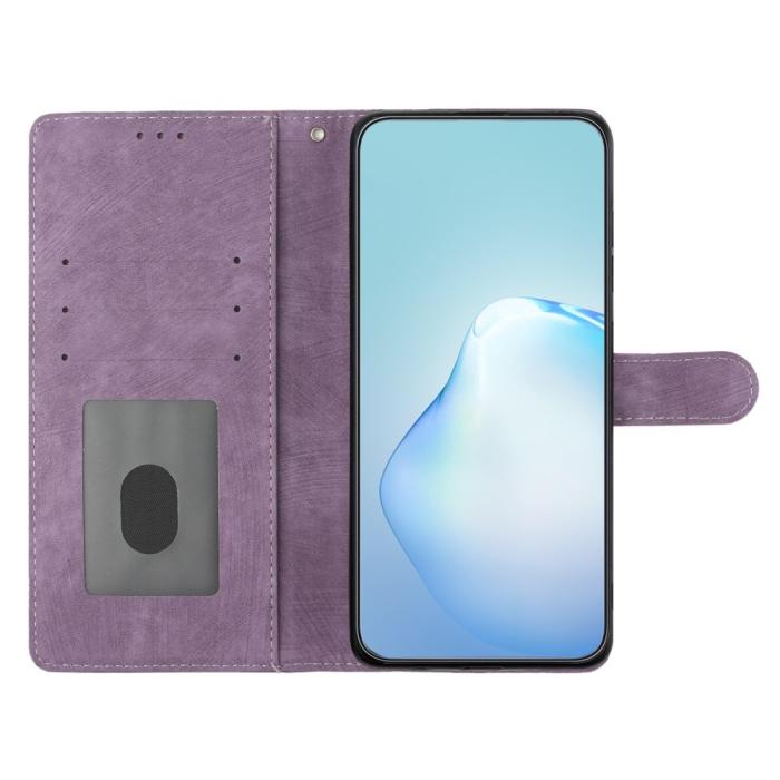 Bild 3,  iPhone 15 Plus Fodral Skin Touch Läder Lila