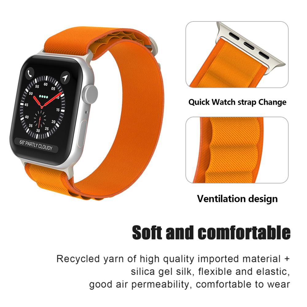 ColorPop Apple Watch 38/40/41/42 mm Armband Alpine Pro Loop Orange