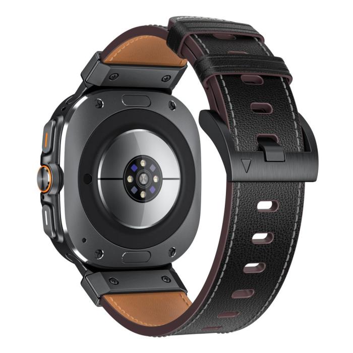 Bild 2, Tech-Protect Tech-Protect Galaxy Watch Ultra (2025) / 47 mm Läder Armband Delta