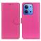  Xiaomi Redmi 15C Fodral Litchi Läder Rosa