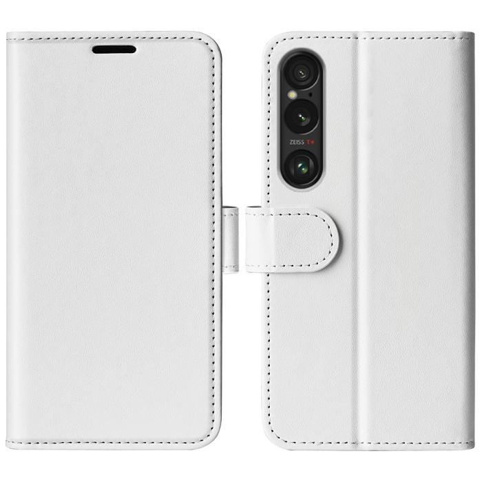 Bild 5,  Sony Xperia 1 VII Fodral Crazy Horse Läder Vit