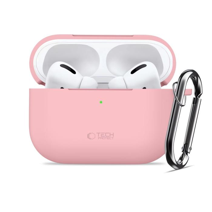 Bild 3, Tech-Protect Tech-Protect AirPods Pro 3 Skal Silikon Hook Dusty Pink